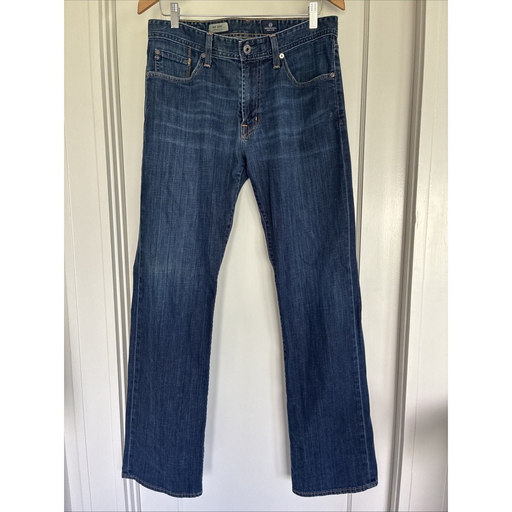 AG Adriano Goldschmied Jeans Mens 32x34 Dark Wash The Hero Relaxed Fit USA